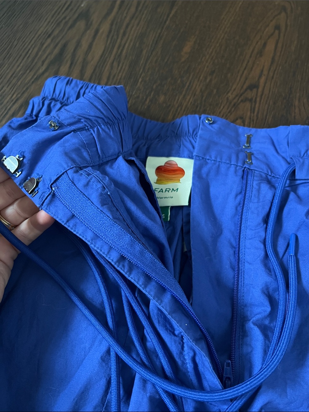 FARM Rio blue cargo drawstring pants - Picture 7 of 7